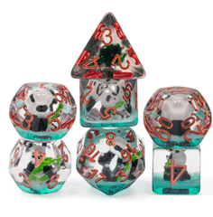 Panda in Bamboo RPG Dice Set